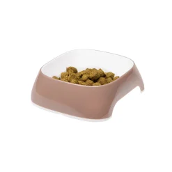 Ferplast gamelle pour chat glam - gamelle à nourriture et à eau pour chat en plastique à la mode, antidérapant, facile à nettoyer,