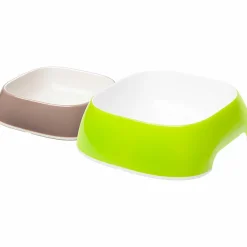 Ferplast gamelle pour chat glam - gamelle à nourriture et à eau pour chat en plastique à la mode, antidérapant, facile à nettoyer,