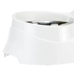 Ferplast support de gamelle pour chien duo feed avec 2 gamelles en acier inoxydable - système de double alimentation, antidérapant