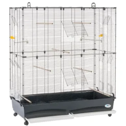 Ferplast volière cage à oiseaux planeta large grande cage pour canaris, pinsons, perruches ondulées, inséparables, métal,