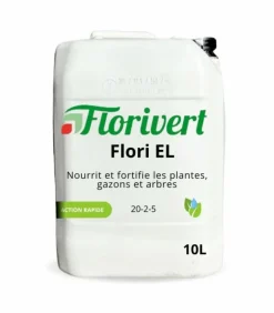 FLORIVERT - Engrais gazon flori el 20-2-5 10l libération lente, pour pelouses bien vertes - florivert neg00987