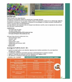 FLORIVERT - Engrais liquide flori el 8-6-8 oe 10l favorise le feuillage et les racines, pour arrosage ou pulvérisation - florivert