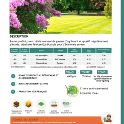 FLORIVERT - Semences gazon terra extrême 1 kg, faible besoin en eau et bel aspect - florivert 1206451