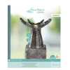 Fontaine LED mains en polyrésine, coloris anthracite - L.28xH.60cm