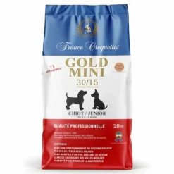 FRANCE CROQUETTES - France croquette pour chiot gold mini chiot junior 30/15 – 10kg – petites à moyennes races - chiot 3 à 15 mois – haute fintiion