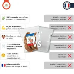 FRANCE CROQUETTES - Oreille de porc 5x500g - france croquettes