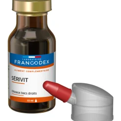 FRANCODEX - Aliment complémentaire Serivit pour oiseau à bec droit : 15ml