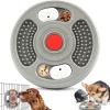 Gamelle slow food grise pour chien - mcboson - gamelles compatibles avec les cages pour chiens