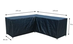 GARDEN IMPRESSIONS - Housse coverit forme de l salon de jardin 270/270x90xh70 - garden impressions