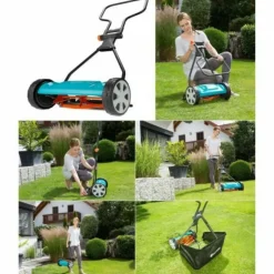 GARDENA - Tondeuse a gazon hélicoidale 330 classic - - coupe sans friction - guidon ergonomique - surface tonte max 150m²