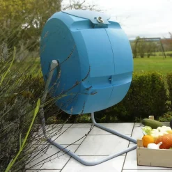 GARDIREX - Composteur urbain culbuto 50l à rotation - recyclage déchets alimentaires - composteur petite taille