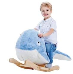 GERARDO鈥橲 TOYS - Baleine à bascule bleue