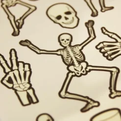 GLOBAL GIFT - Tatouages temporaires - squelettes halloween