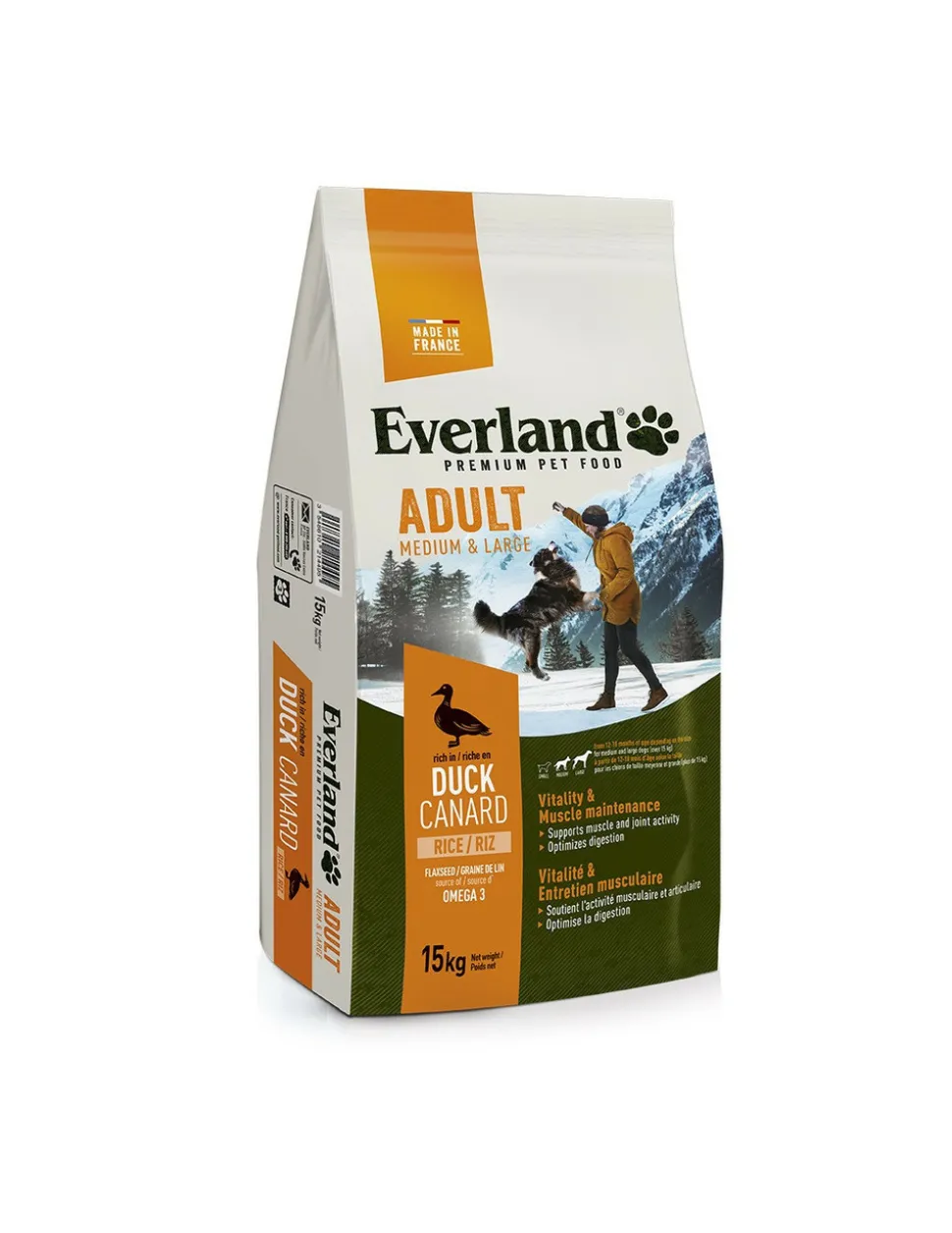 GÉNÉRIQUE - Aliment croquette chien nutrio adult m&l 15kg everland