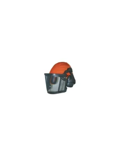 GÉNÉRIQUE - Casque de protection forestier, grille à maillage étroit, anti-bruit 26db relevables et bandeau anti sudation.normes ce: en352,