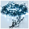 GÉNÉRIQUE - Guirlande à piles câble vert 24 leds blanch froid ip44 multif. 2,30m