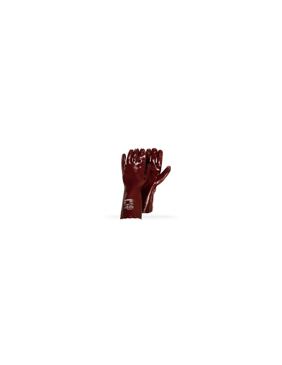 GÉNÉRIQUE - Paire de gants pvc protection acide, taille 10/l. Pour manipulation de produits liquides, chimiques et pétroliers. Normes ce en4