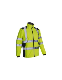 GÉNÉRIQUE - Veste softshell hivi kanpa orange fluo/marine tl