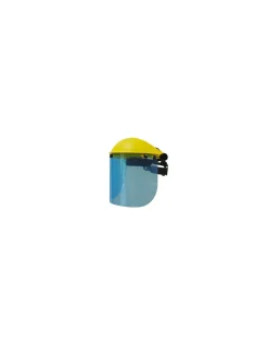 GÉNÉRIQUE - Visière de protection professionnelle à écran plastique polycarbonate relevable. Réglage du tour de tête par crémaillère. Norme