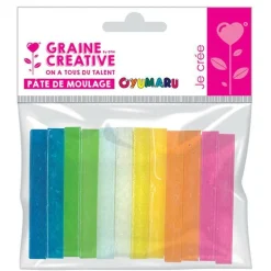 GRAINE CRÉATIVE - 12 pains oyumaru fluo