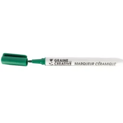 GRAINE CRÉATIVE - Marqueur pour céramique - vert foncé