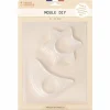 GRAINE CRÉATIVE - Moule pour bougeoirs lune/ etoile 11 cm