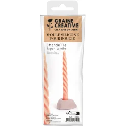 GRAINE CRÉATIVE - Moule silicone pour fabrication DIY de bougies en forme de chandelle