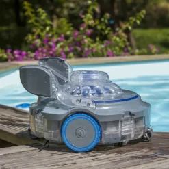 GRE POOLS - Robot à batterie rechargeable pour piscines hors-sol et enterrées jusqu'à 12x5m