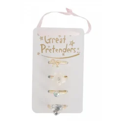 GREAT PRETENDERS - Set de 4 bagues dore sassy
