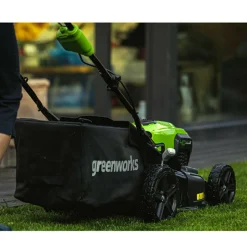 GREENWORKS - Tondeuse tractée greenworks 40v - coupe de 46cm - sans batterie ni chargeur - gd40lm46sp