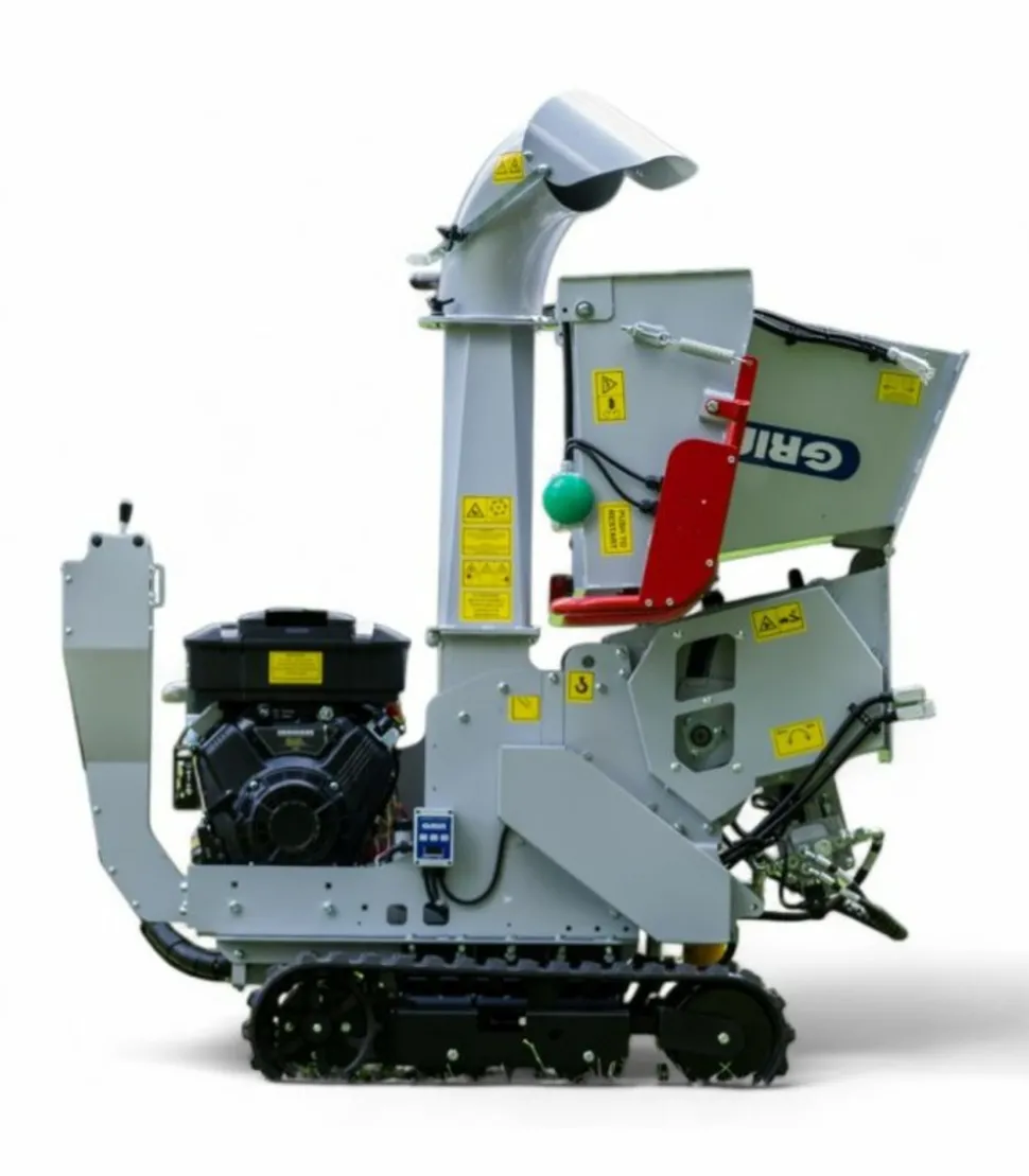 GRIN - Broyeur de branches à chenilles grin, 120mm, briggs stratton 627cc - bioch120-cross