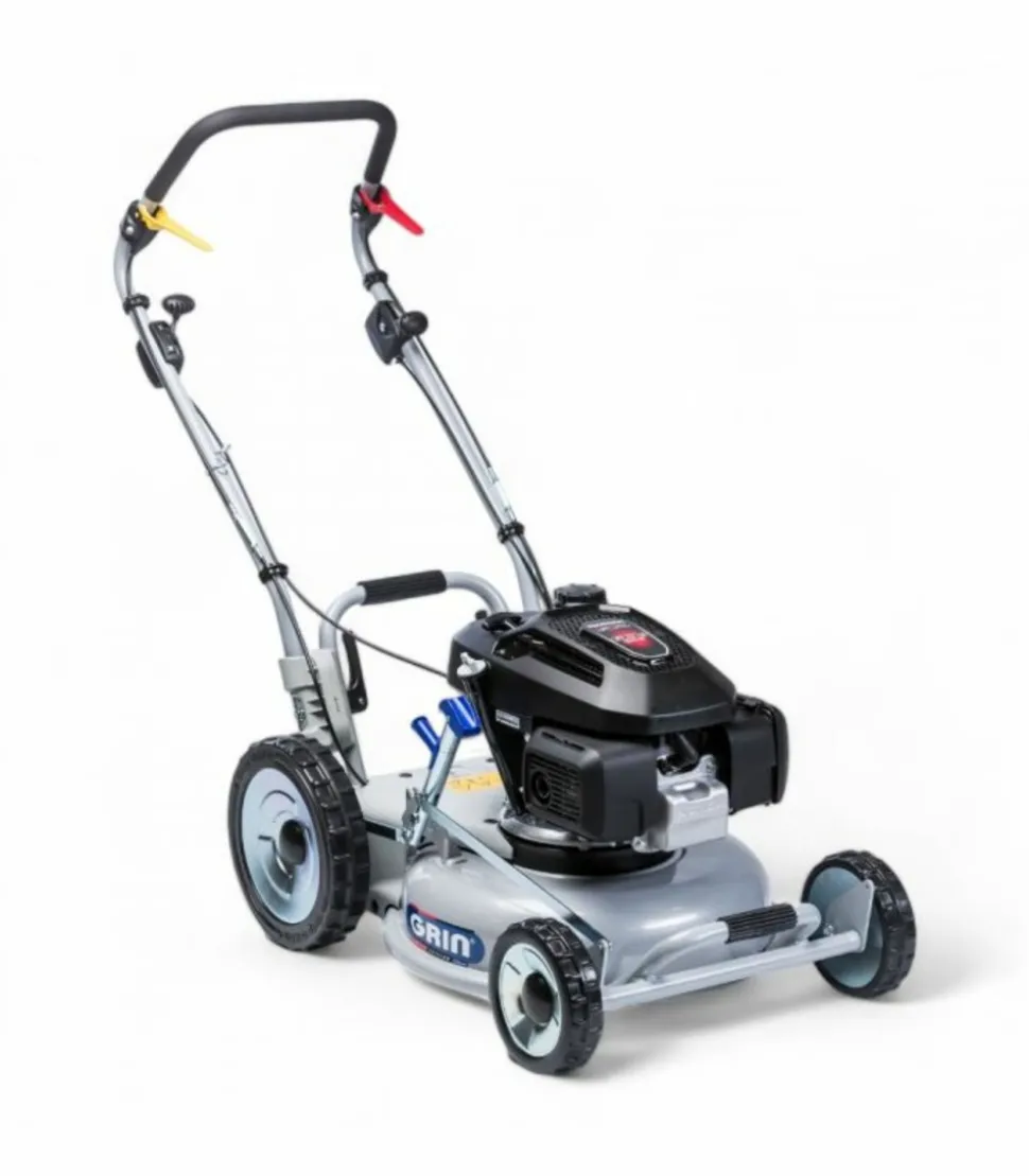 GRIN - Tondeuse essence tractée 46 cm pour professionnels, mulching, moteur honda 201cm³ - grin pm46a-honda