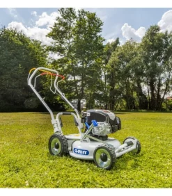 GRIN - Tondeuse thermique tractée, moteur 163cm3 briggs stratton, mulching avancé, 1200m2 - grin hm46a