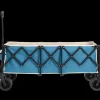 GUTENT - Chariot extensible pliable 100kg, roues tout-terrain, 300l, bleu