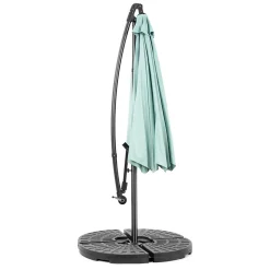 GUTENT - Parasol à manivelle,grand parasol double face rectangulaire,vert clair