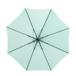 GUTENT - Parasol à manivelle,grand parasol double face rectangulaire,vert clair