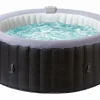 HABITAT ET JARDIN - Spa gonflable en pvc "malaga" - 4 places - gris