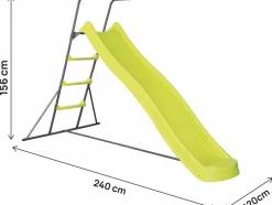 HABITAT ET JARDIN - Toboggan de jardin à double vague 