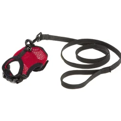 Harnais jogging ferplast petits rongeurs filet nylon agrafe à déclic et avec velcro