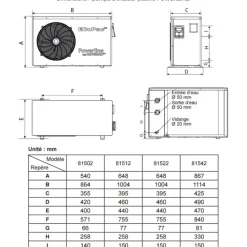 Hayward pompe à chaleur de piscine 11kw mono - 81522