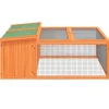 HELLOSHOP26 - Clapier 117,5 x 97 x 47,5 cm bois de pin massif marron