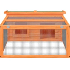 HELLOSHOP26 - Clapier 117,5 x 97 x 47,5 cm bois de pin massif marron