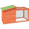 HELLOSHOP26 - Clapier 100,5 x 54 x 55 cm bois de pin massif marron