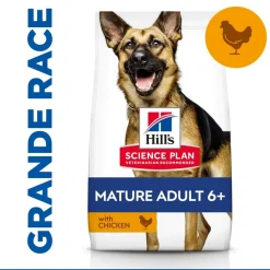HILL'S - Croquettes chien sénior de grande taille au poulet - 18 kg
