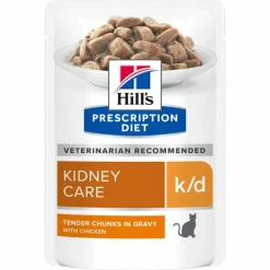 HILL'S - Patee chat adult prescription diets k/d kidney care poulet (sachet) - hill's 12*85 g