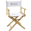 HOME DECO FACTORY - Chaise de directeur artistique en bois et tissu