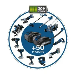 HYUNDAI - Batterie lithium 4ah - hyundai hba20u4 - pour outil électroportatif - 20v - compatible avec tous les outils de la gamme 20v