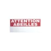 ICKO APICULTURE - Panneau ECO “Attention abeilles” : L30xl17 cm