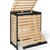 IDMARKET - Bac de compostage en bois 360l