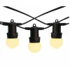 ILLUPRO - Guirlande guinguette 30m 30 ampoules 1w led e27 blanc chaud extérieur raccordable
